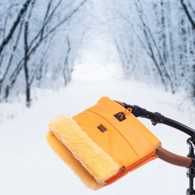 Муфта меховая для коляски Nuovita Alaska Pesco Arancio/Оранжевый  
