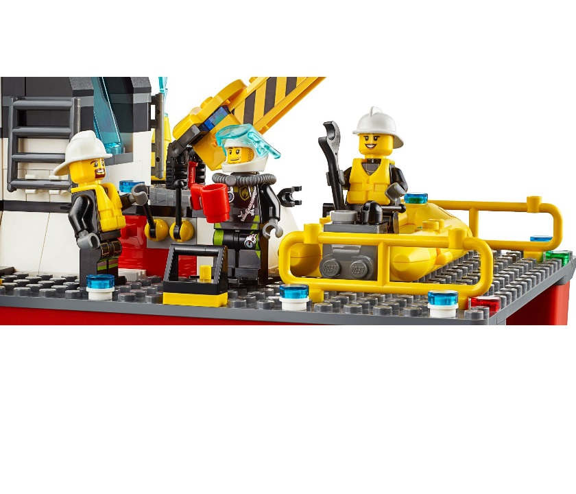 Lego City. Пожарный катер  