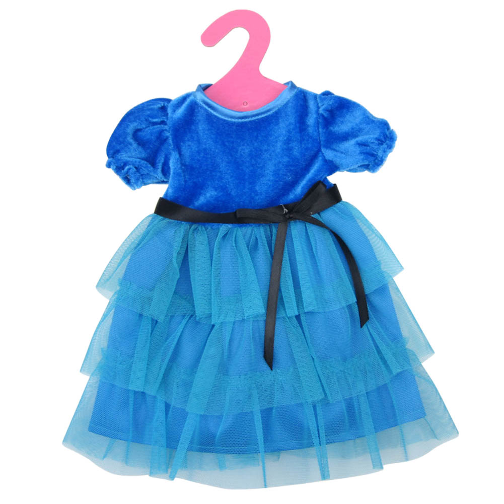 Одежда для кукол: платье, синий цвет  