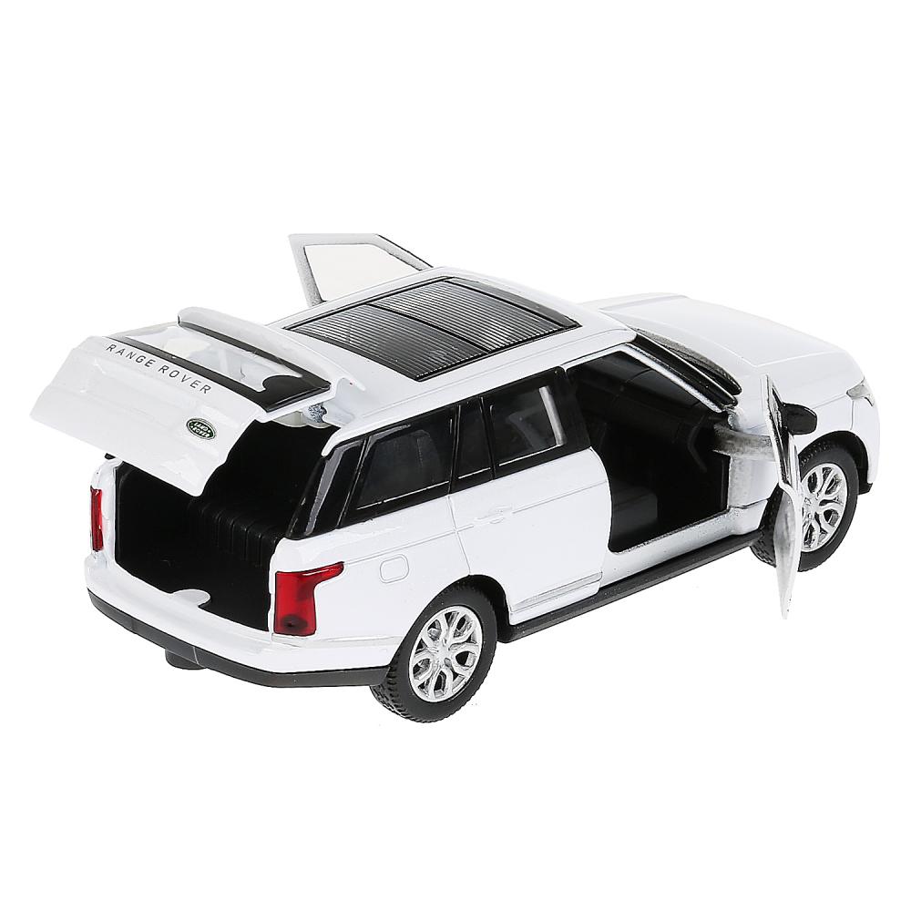 Машина металлическая Range Rover Vogue, 12 см, открываются двери, инерционная, белая  
