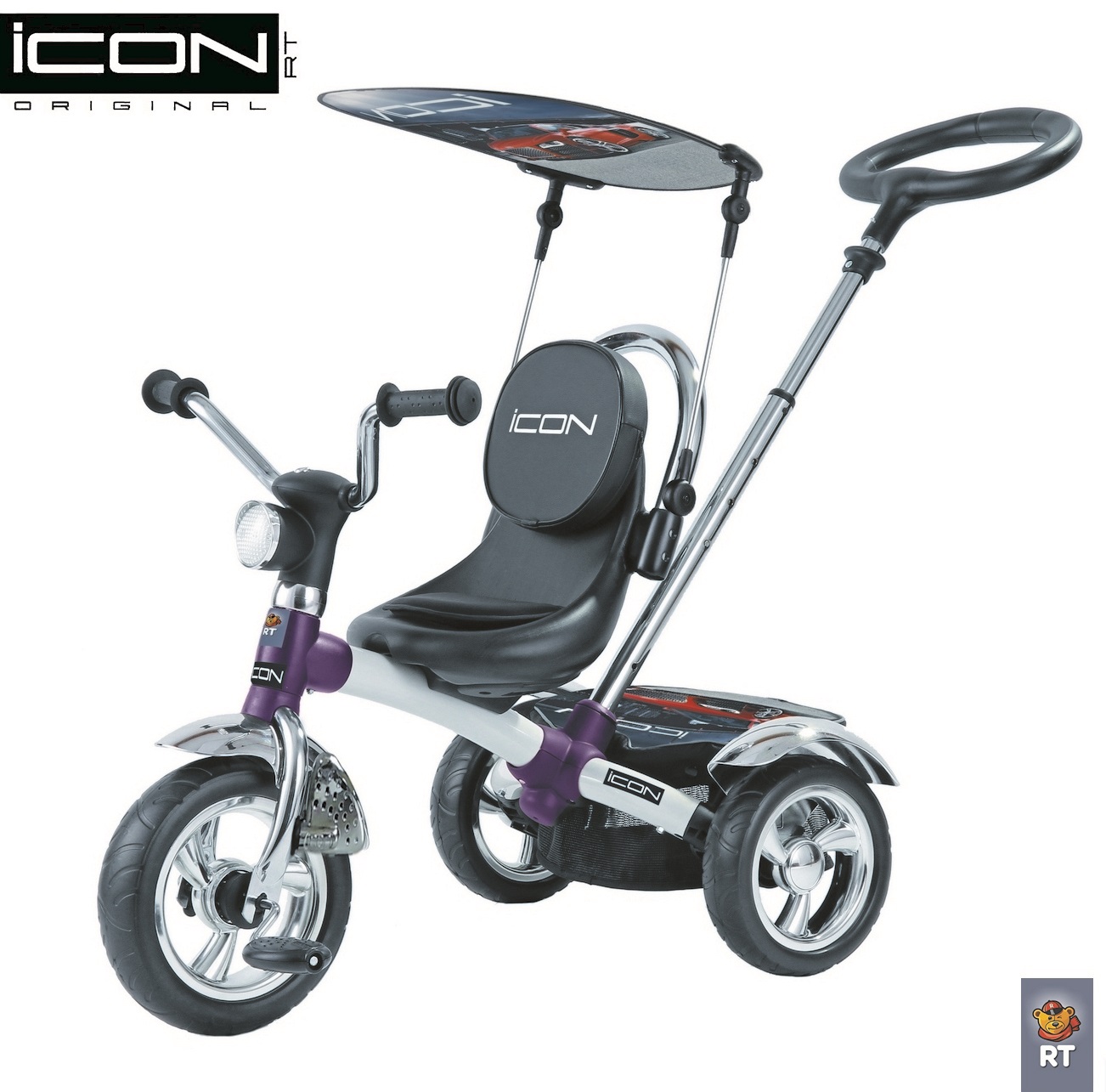 Велосипед 3-колесный Icon 4 RT original white pearl car Велосипед 3-колесный Icon 4 RT original white pearl carВелосипеды детские<br>Велосипед 3-колесный Icon 4 RT original white pearl car<br>