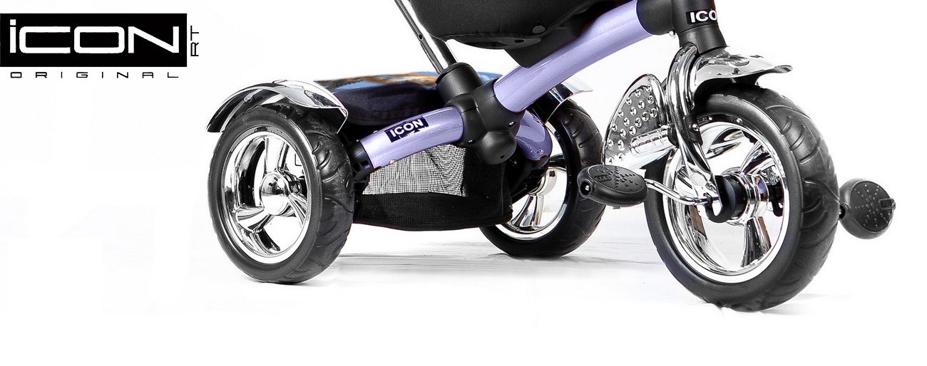 Детский трехколесный велосипед ICON 3 RT original silver blue puma