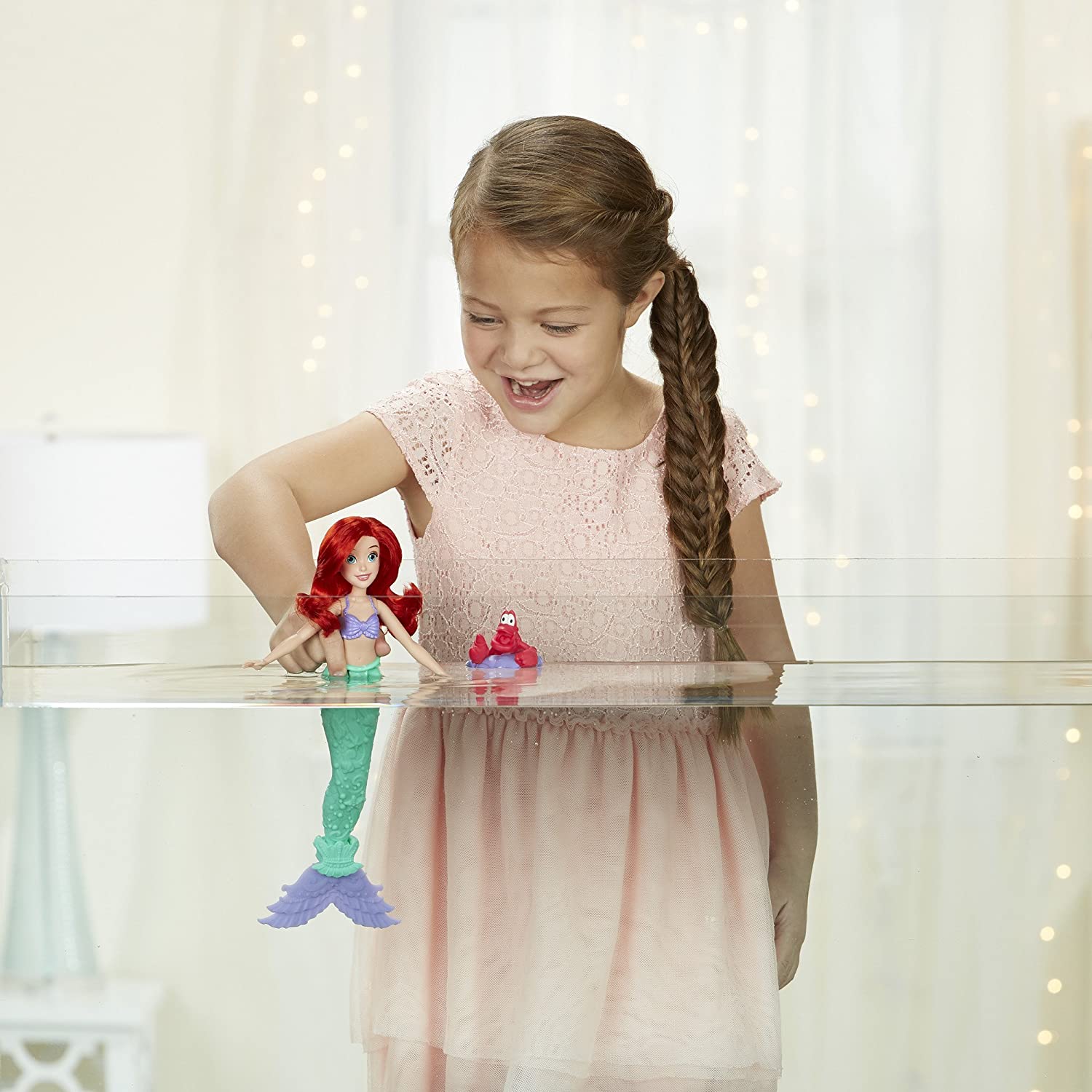 Кукла Disney Princess - Водная тематика Ариэль с Себастьяном, 29 см  