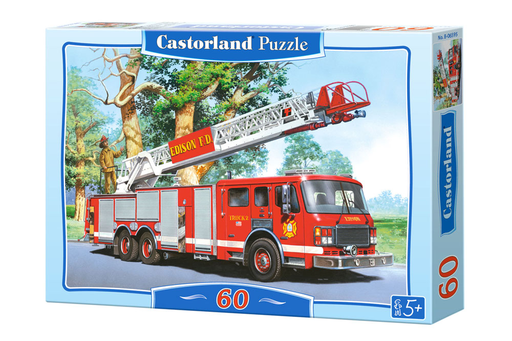 Пазл Castorland 60 деталей Пожарная команда MIDI  