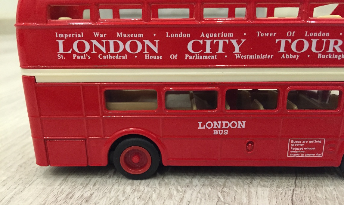Модель - London Bus, открытый, 1:60-64  