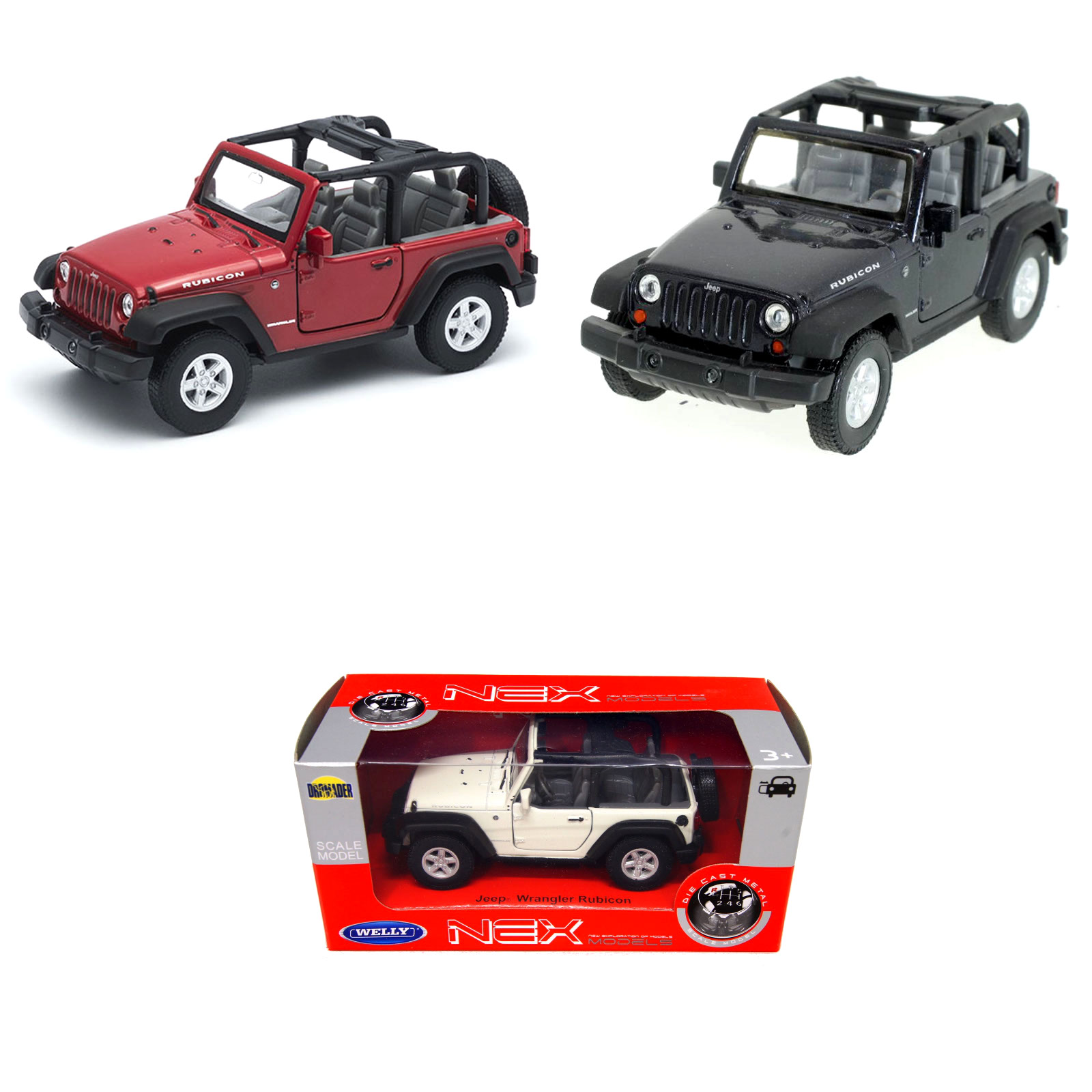 Модель машины Jeep Wrangler Rubicon, 1:34-39 Модель машины Jeep Wrangler Rubicon, 1:34-39Jeep<br>Модель машины Jeep Wrangler Rubicon, 1:34-39<br>