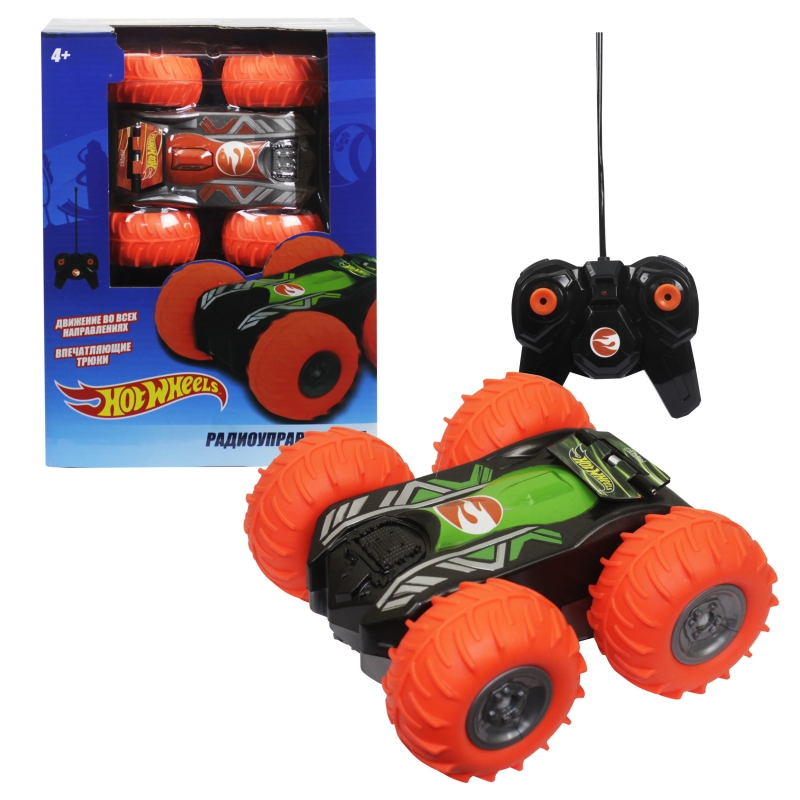 Трюковая машина-перевертыш на р/у Hot Wheels, 27MHz, вращение на 360°, на батарейках
Трюковая машина-перевертыш на р/у Hot Wheels, 27MHz, вращение на 360°, на батарейках