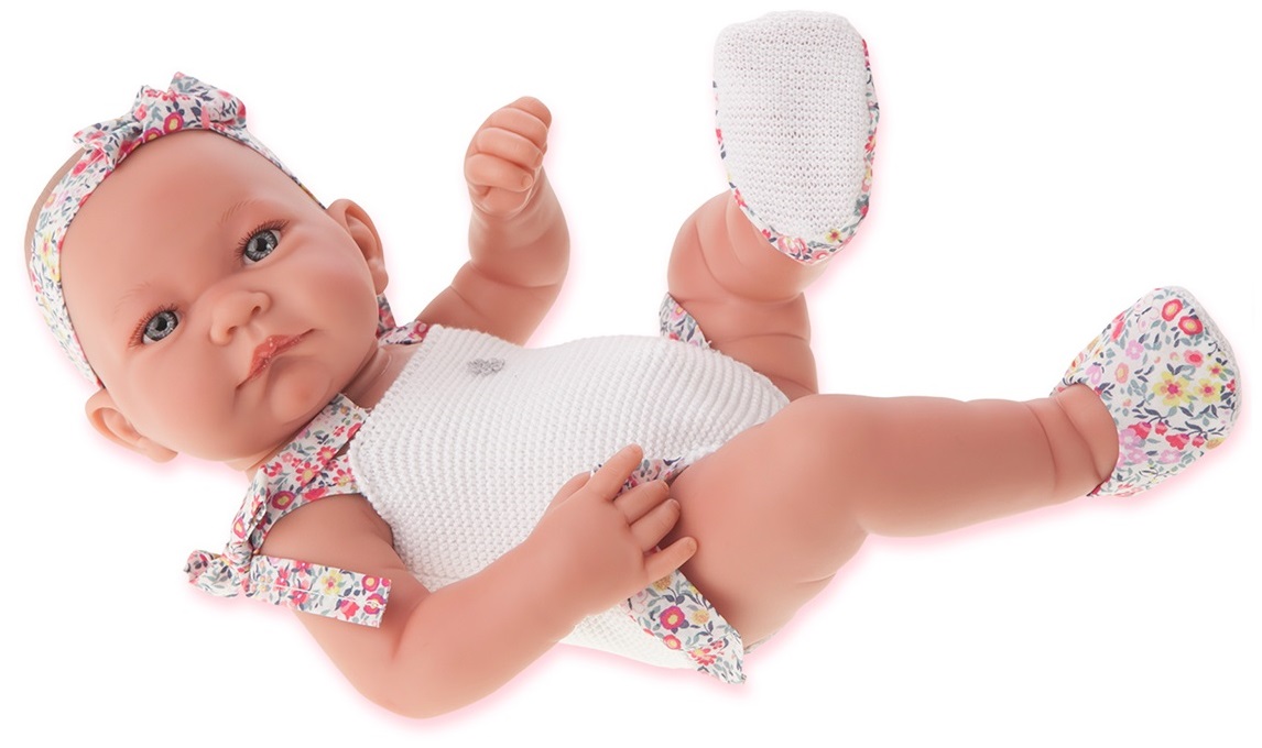 Кукла-младенец Ника в белом, 42 см.  
