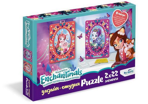 Дизайн-студия пазлов Энчантималс - Диптих Пэттер и Бри, 2 картинки по 22 детали 
Дизайн-студия пазлов Энчантималс - Диптих Пэттер и Бри, 2 картинки по 22 детали