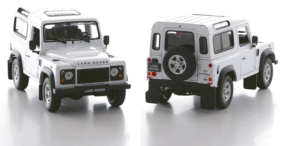 Машинка Land Rover Defender, масштаб 1:24  