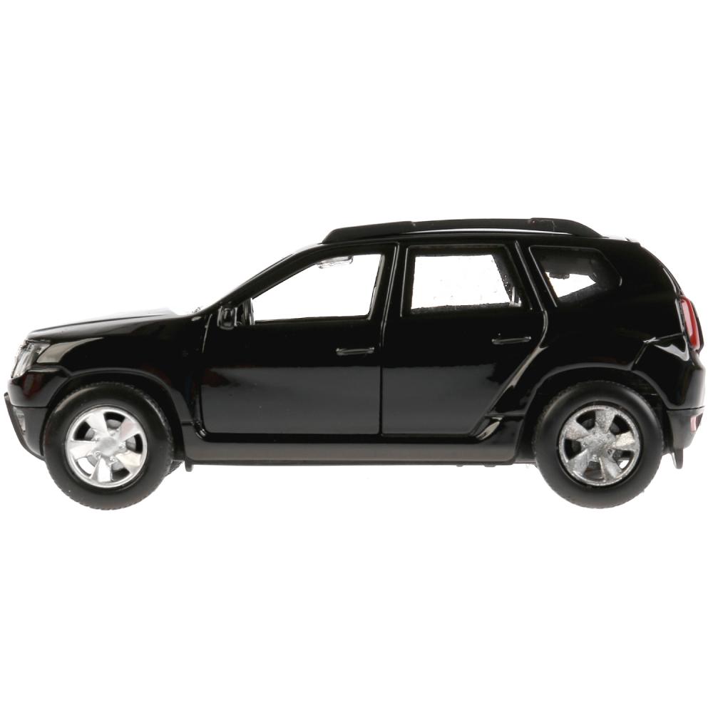 Машина металлическая Renault Duster 12 см, открываются двери, инерционная, цвет - черный  