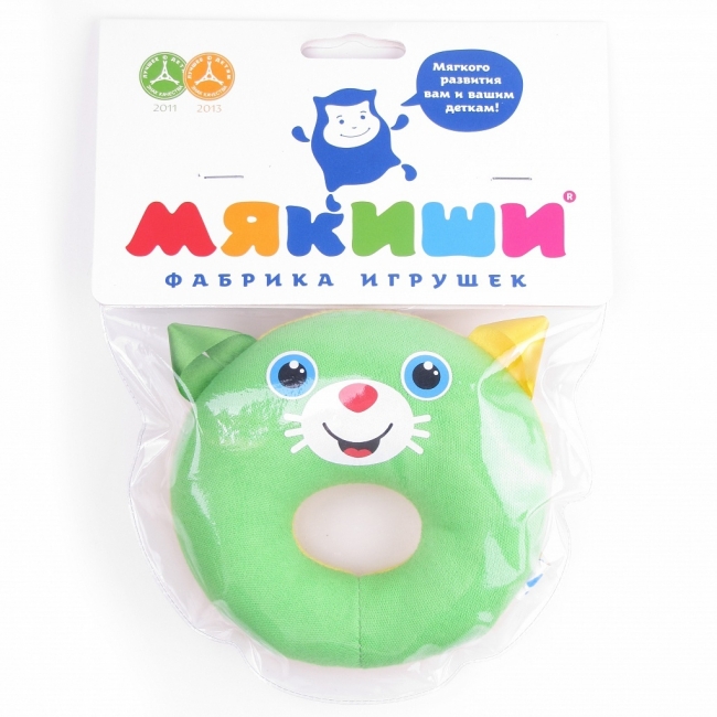 Игрушка колечко «Котенок» из серии Шумякиши Игрушка колечко «Котенок» из серии ШумякишиДетские погремушки и подвесные игрушки на кроватку<br>Игрушка колечко «Котенок» из серии Шумякиши<br>