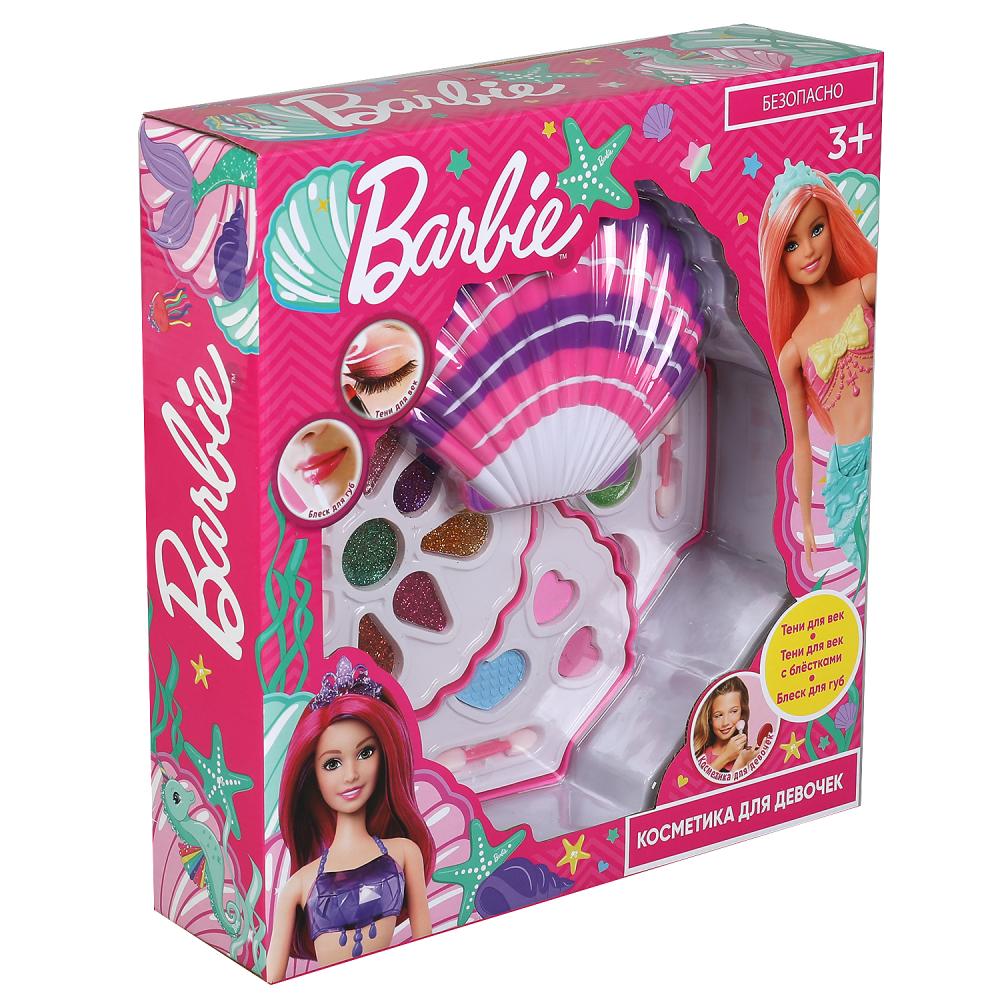 Набор косметики тени и блеск для губ Барби   