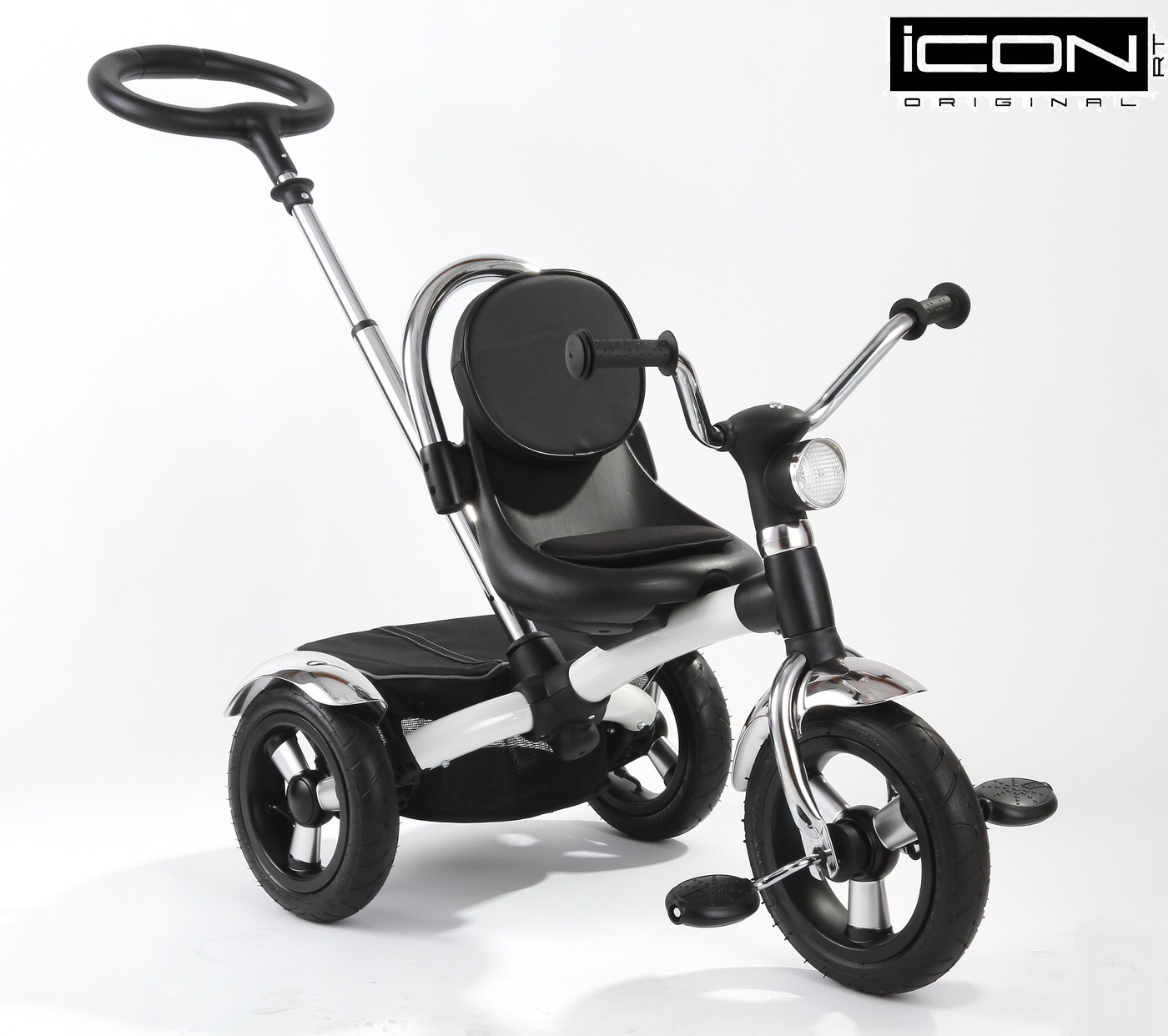 Детский трехколесный велосипед ICON 2 RT original white pearl car