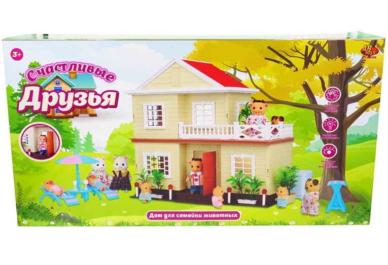 Игровой домик из серии Счастливые друзья, в коробке Игровой домик из серии Счастливые друзья, в коробкеКукольные домики<br>Игровой домик из серии Счастливые друзья, в коробке<br>