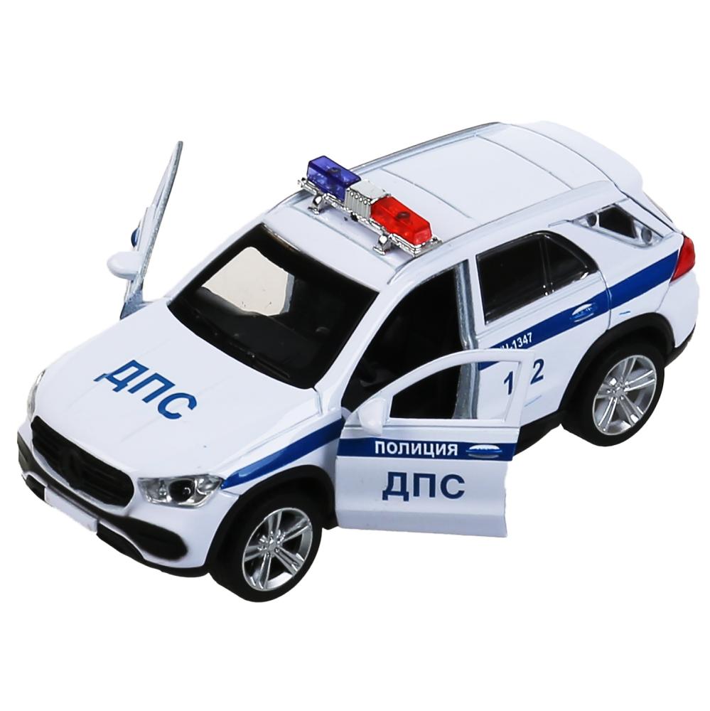 Машина Полиция Mercedes-Benz Gle 2019 12 см свет-звук двери и багажник открываются металлическая  