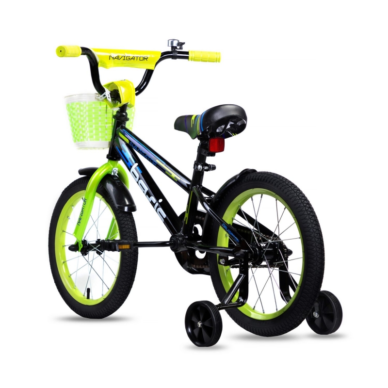 Детский велосипед Navigator Basic, колеса 16", стальная рама, стальные обода, ножной тормоз  