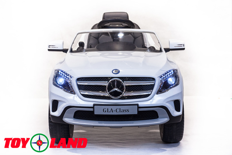 Электромобиль – Mercedes-Benz GLA R653, белый, свет и звук  