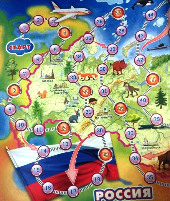 Игра настольная – Россия, средний формат  