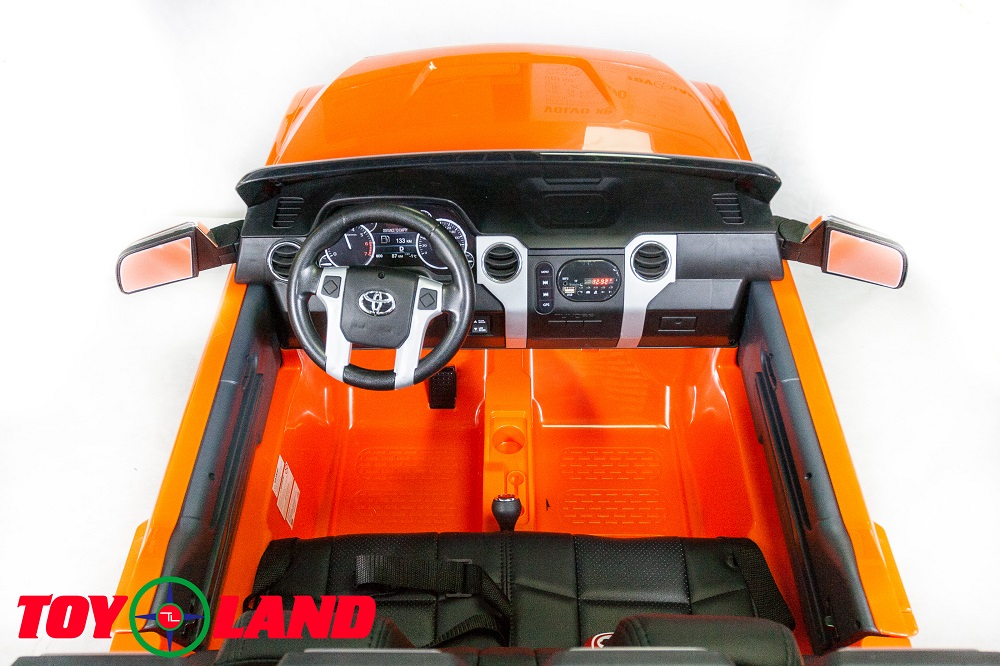Электромобиль - Toyota Tundra, оранжевый, свет и звук  