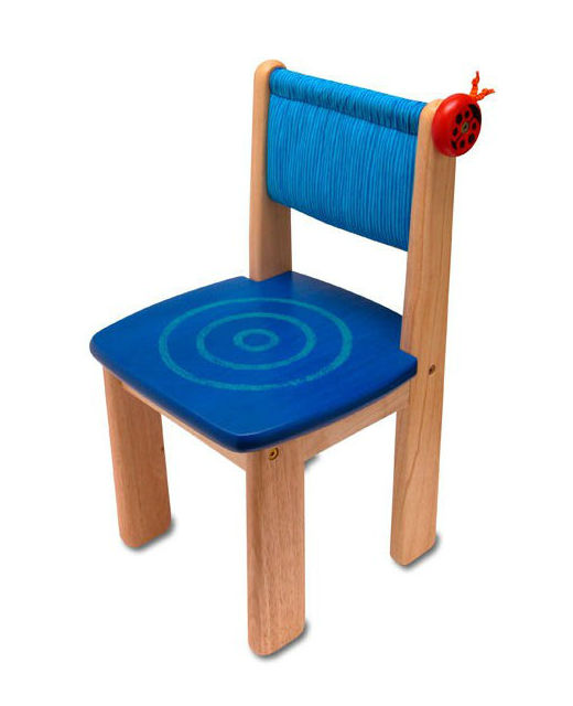 Деревянный стульчик I'm Toy, голубой  