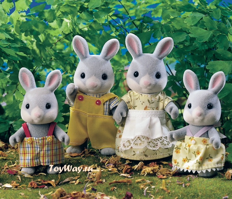 Sylvanian Families - Семья Серых Кроликов Sylvanian Families - Семья Серых КроликовСемьи и малыши<br>Sylvanian Families - Семья Серых Кроликов<br>