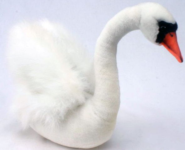 Мягкая игрушка – Белый лебедь, 32 см  