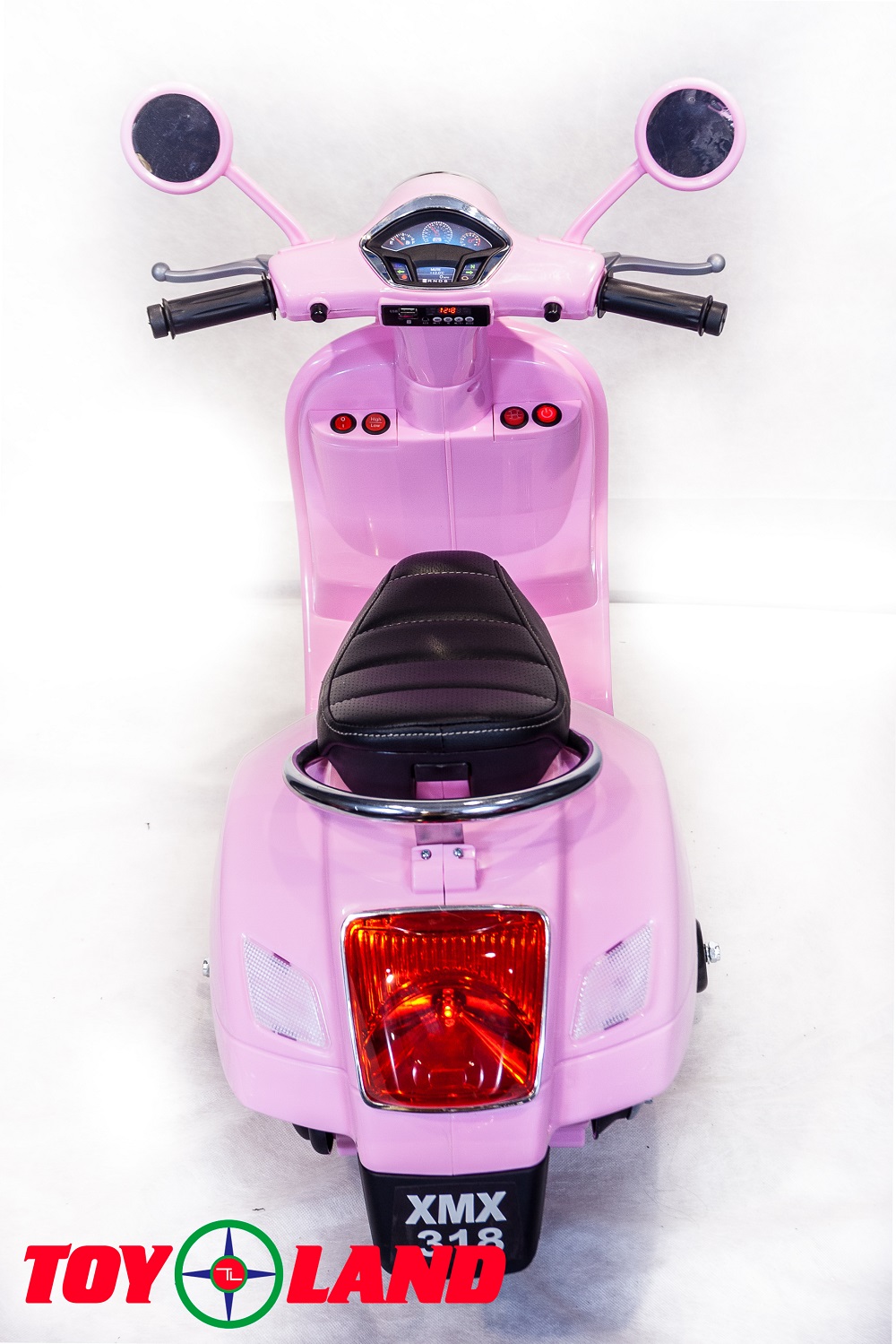 Электроскутер Vespa розовый  