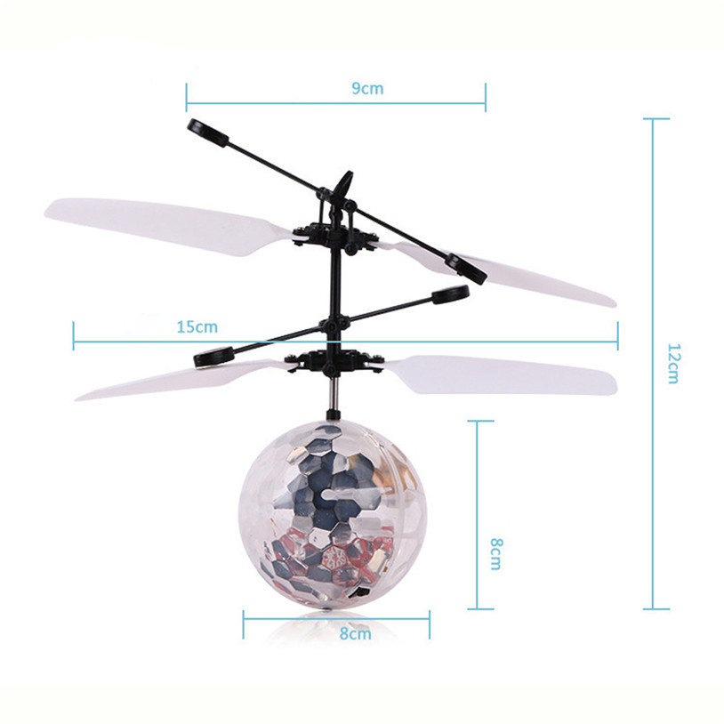 Летающий шар на сенсорном управлении Gyro-Disco, свет, диаметр 4,5 см  