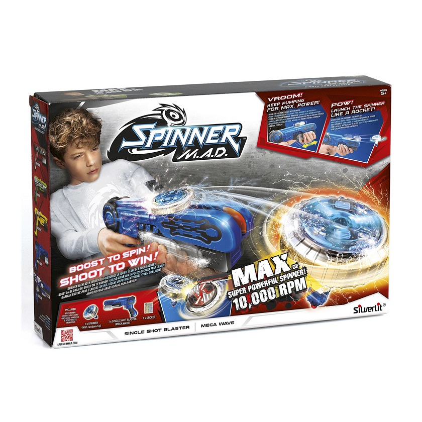 Одиночный Бластер из серии Spinner M.A.D. синий  