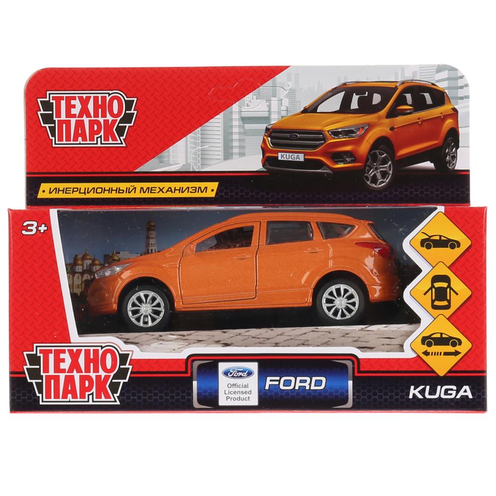 Машина инерционная металлическая - Ford Kuga, 12 см, открываются двери, цвет золотой  