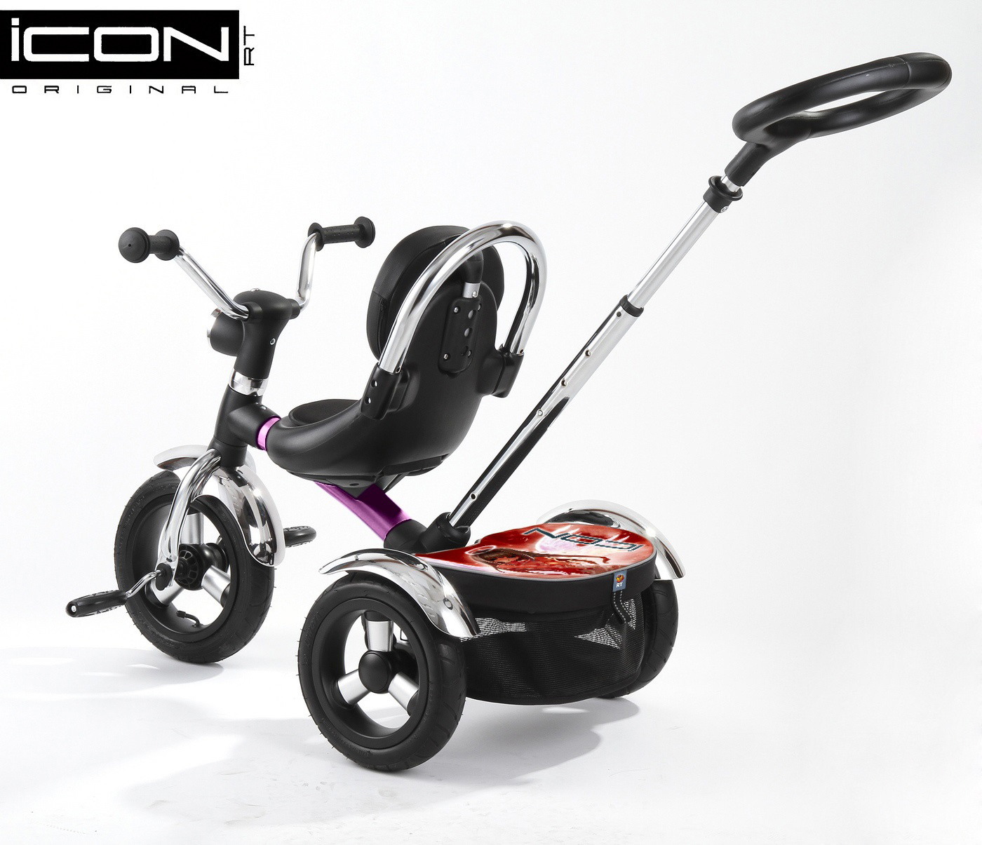 Детский трехколесный велосипед ICON 2 RT original fuksia angel