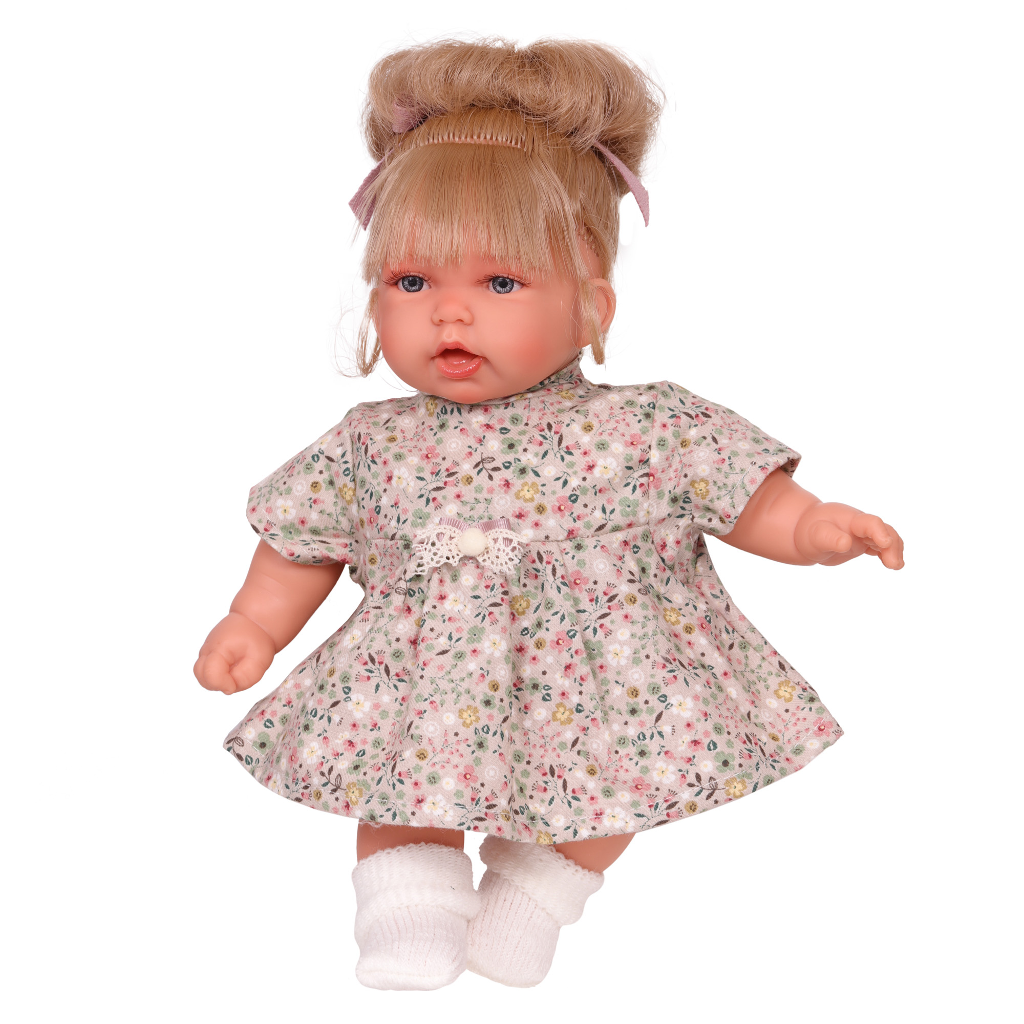 Кукла озвученная София в розовом 27 см говорит-смеётся мягконабивная  