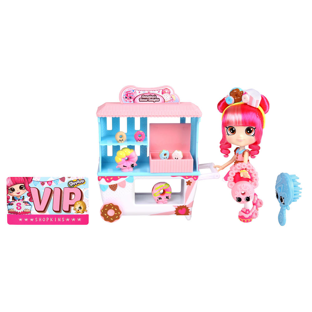 Набор Shopkins - Пончик счастья Донатины с куклой и аксессуарами Набор Shopkins - Пончик счастья Донатины с куклой и аксессуарамиShopkins (Шопкинс)<br>Набор Shopkins - Пончик счастья Донатины с куклой и аксессуарами<br>