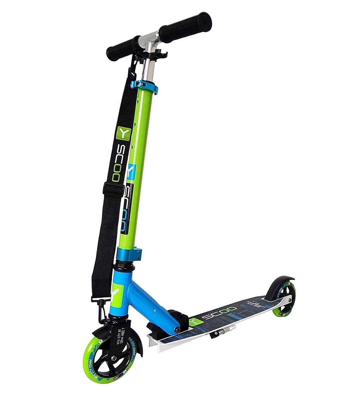 Двухколесный самокат Mini City 125 Montreal kiwi+light blue Y-Scoo, 4415RT Двухколесный самокат Mini City 125 Montreal kiwi+light blue Y-Scoo, 4415RTДвухколесные самокаты<br>Двухколесный самокат Mini City 125 Montreal kiwi+light blue Y-Scoo, 4415RT<br>