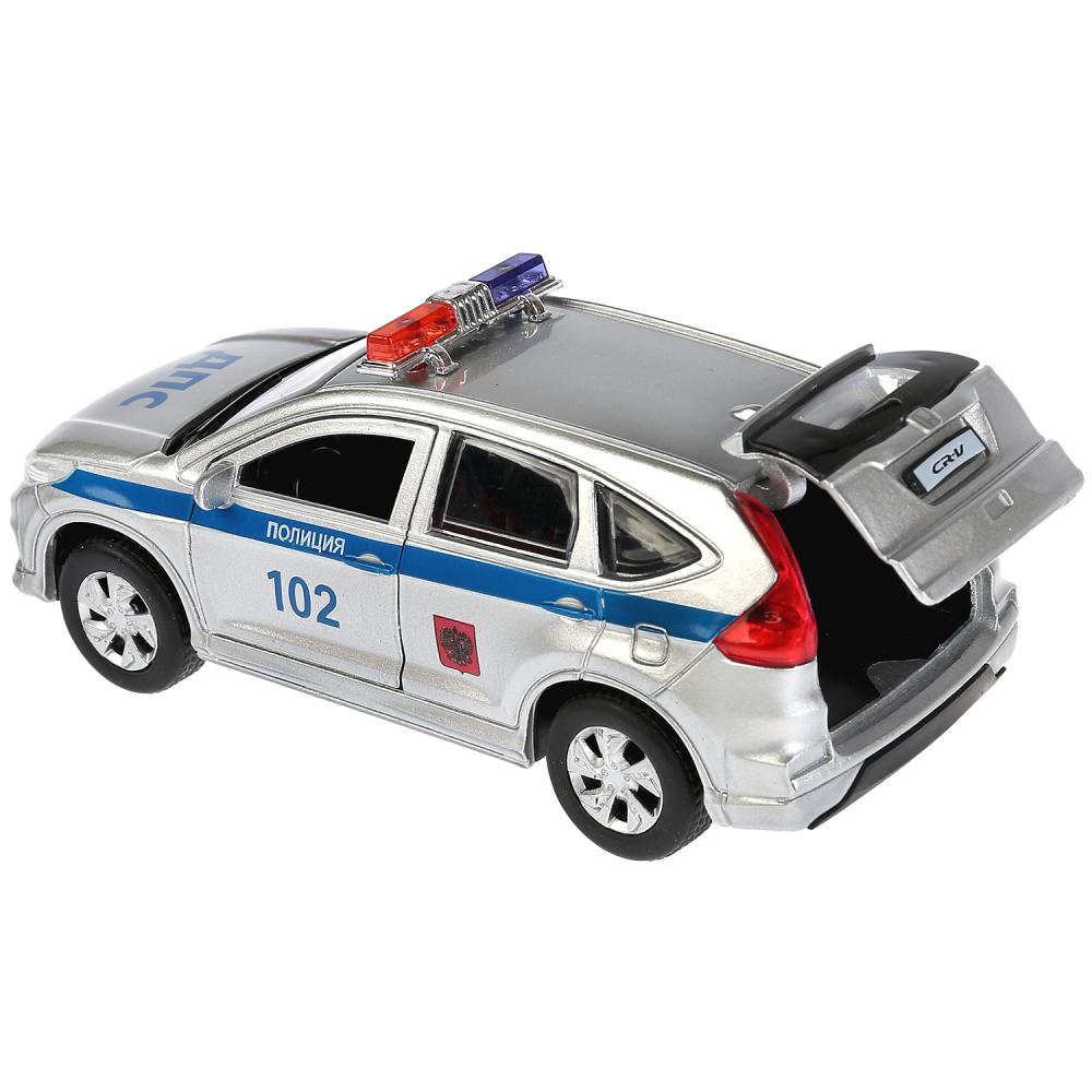 Машина инерционная металлическая - Honda CR-V - Полиция, 12 см, открываются двери  