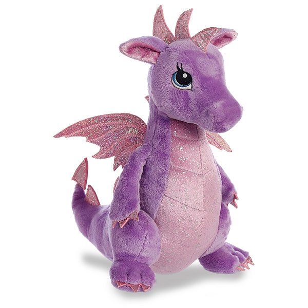 Игрушка мягкая - Дракон фиолетовый, 30 см.  