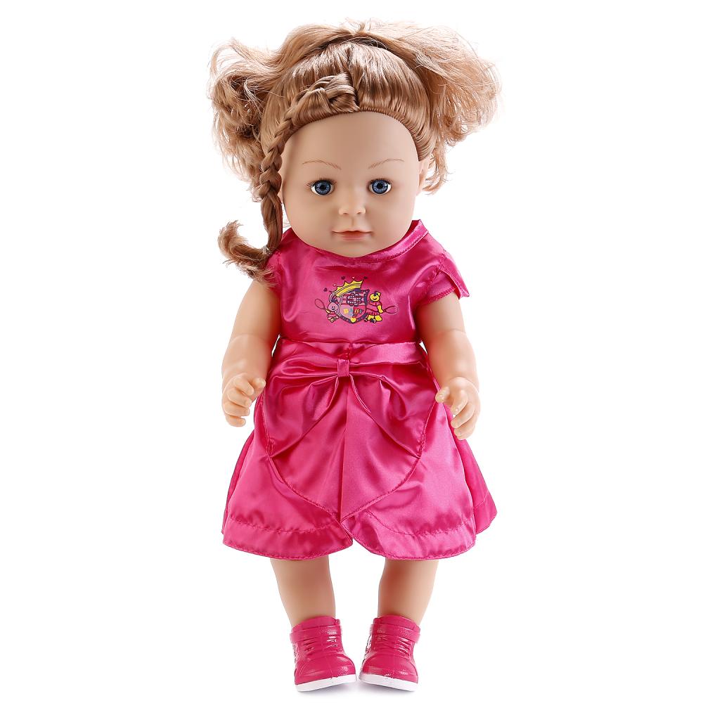 Кукла в розовом платье с аксессуарами, пьет и писает, русифицированная, 43 см.  
