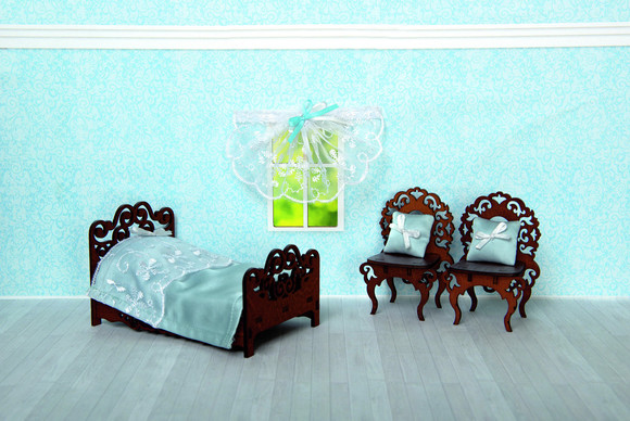 Набор текстиля для дома - Одним прекрасным утром™ - Голубое небо, шторы, покрывало для кровати, подушки  