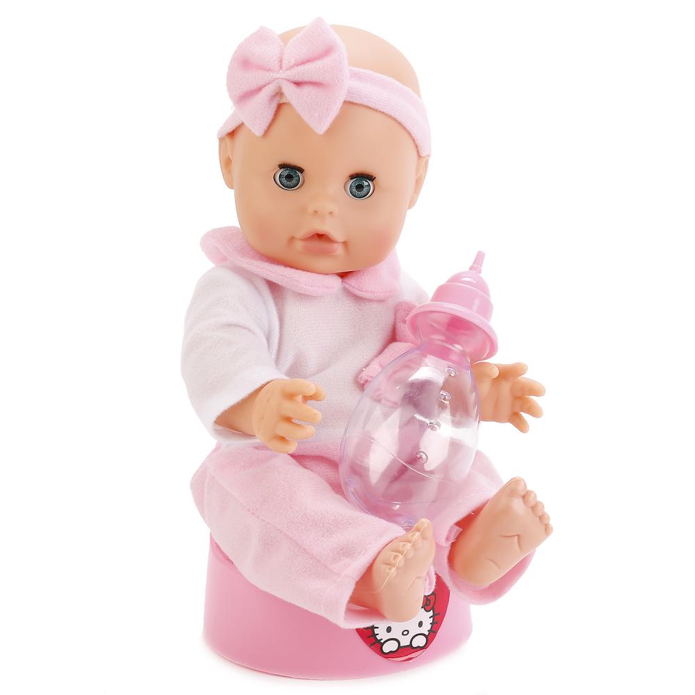 Интерактивная кукла с горшком и аксессуарами – Пупс Hello Kitty, пьет, писает и закрывает глазки, 31 см  