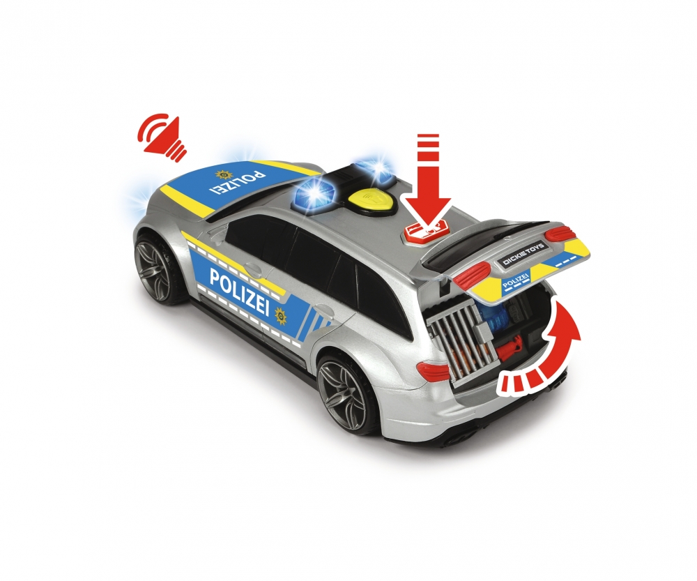 Моторизированная машина - Полицейский универсал Mercedes-AMG E43, 30 см, масштаб 1:16, свет, звук  