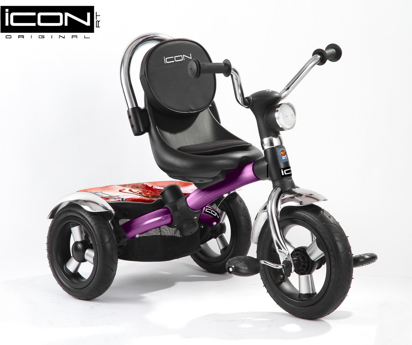 Детский трехколесный велосипед ICON 2 RT original fuksia angel