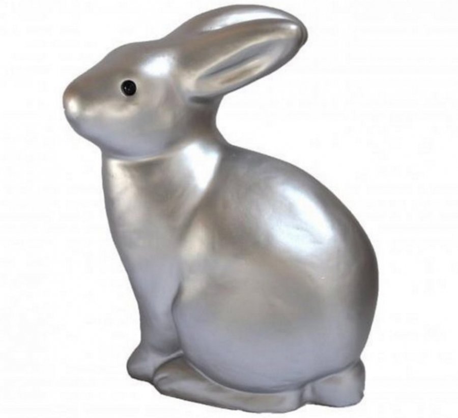 Ночник – Кролик, серебряный, 25 см  