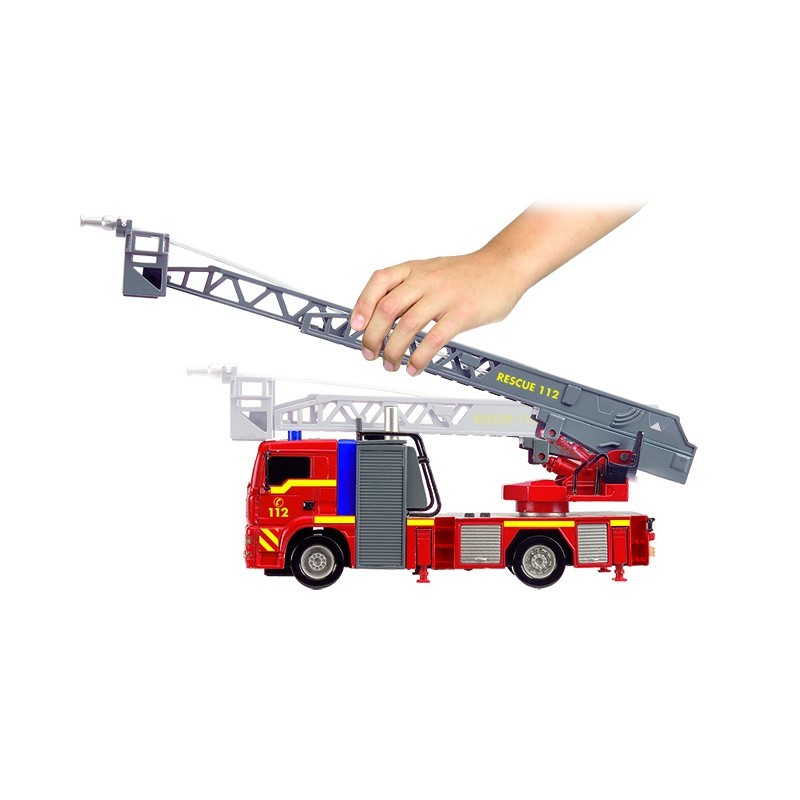 Пожарная машина с функцией подачи воды, светом и звуком, 31 см.  