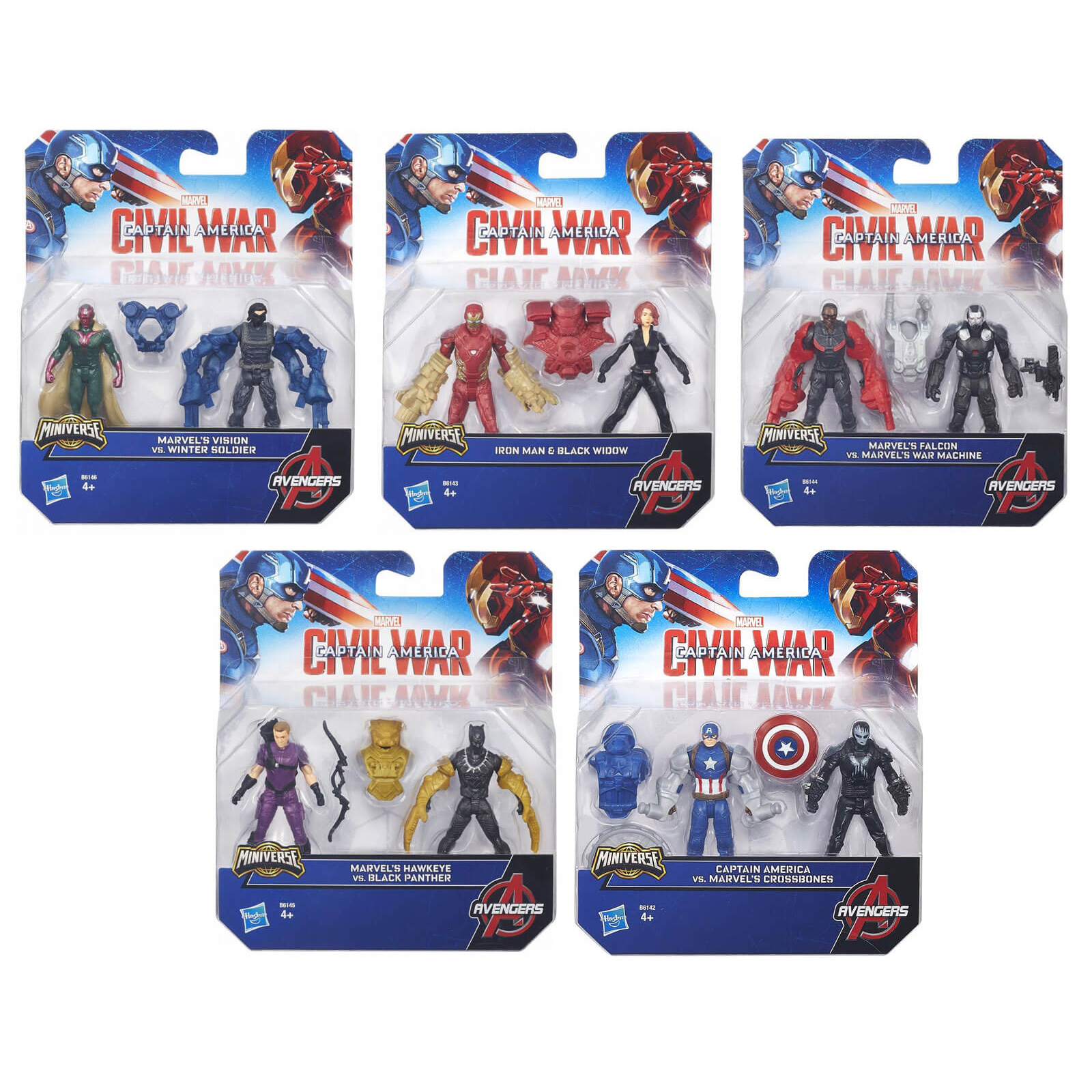 Набор из 2 фигурок Мстителей из серии Avengers Набор из 2 фигурок Мстителей из серии AvengersAvengers (Мстители)<br>Набор из 2 фигурок Мстителей из серии Avengers<br>