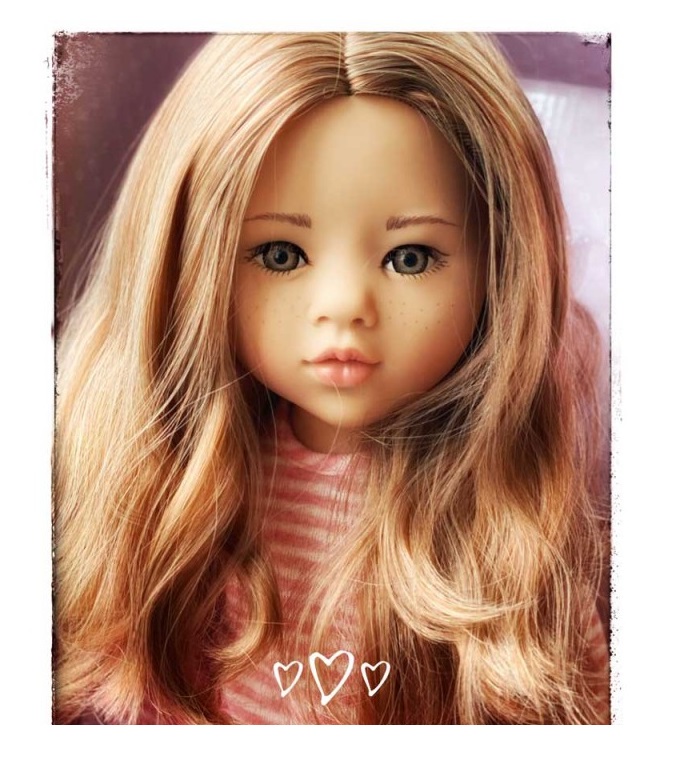 Кукла Лаура на пикнике рыжеволосая 50 см  