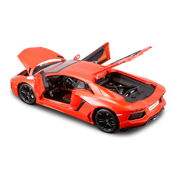 Коллекционная металлическая машинка Welly Lamborghini Aventador, масштаб 1:18