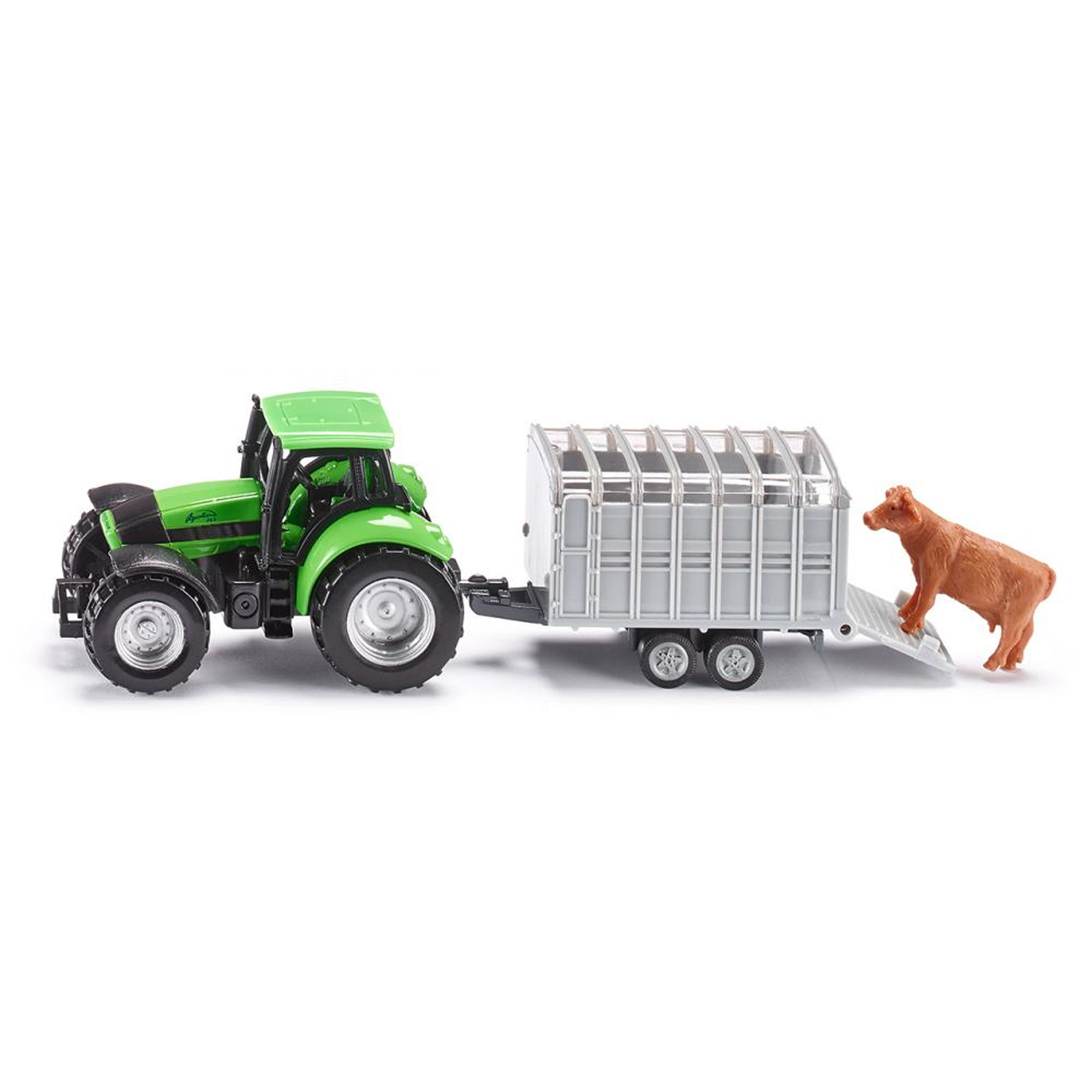 Игрушечная модель - Трактор с прицепом для скота  