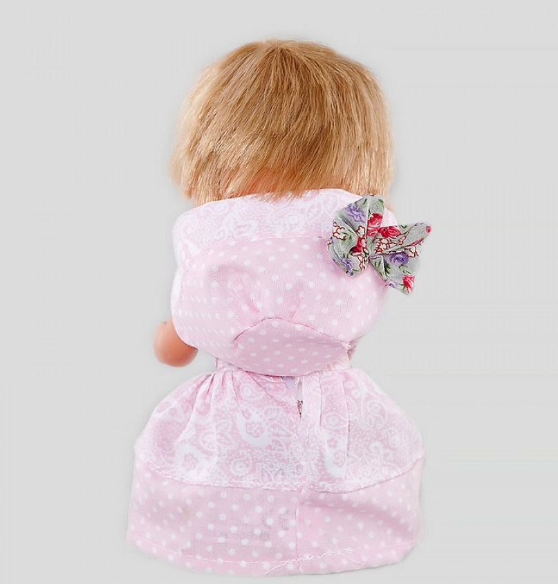 Кукла Бебетин в розовом платьице, 21 см.  