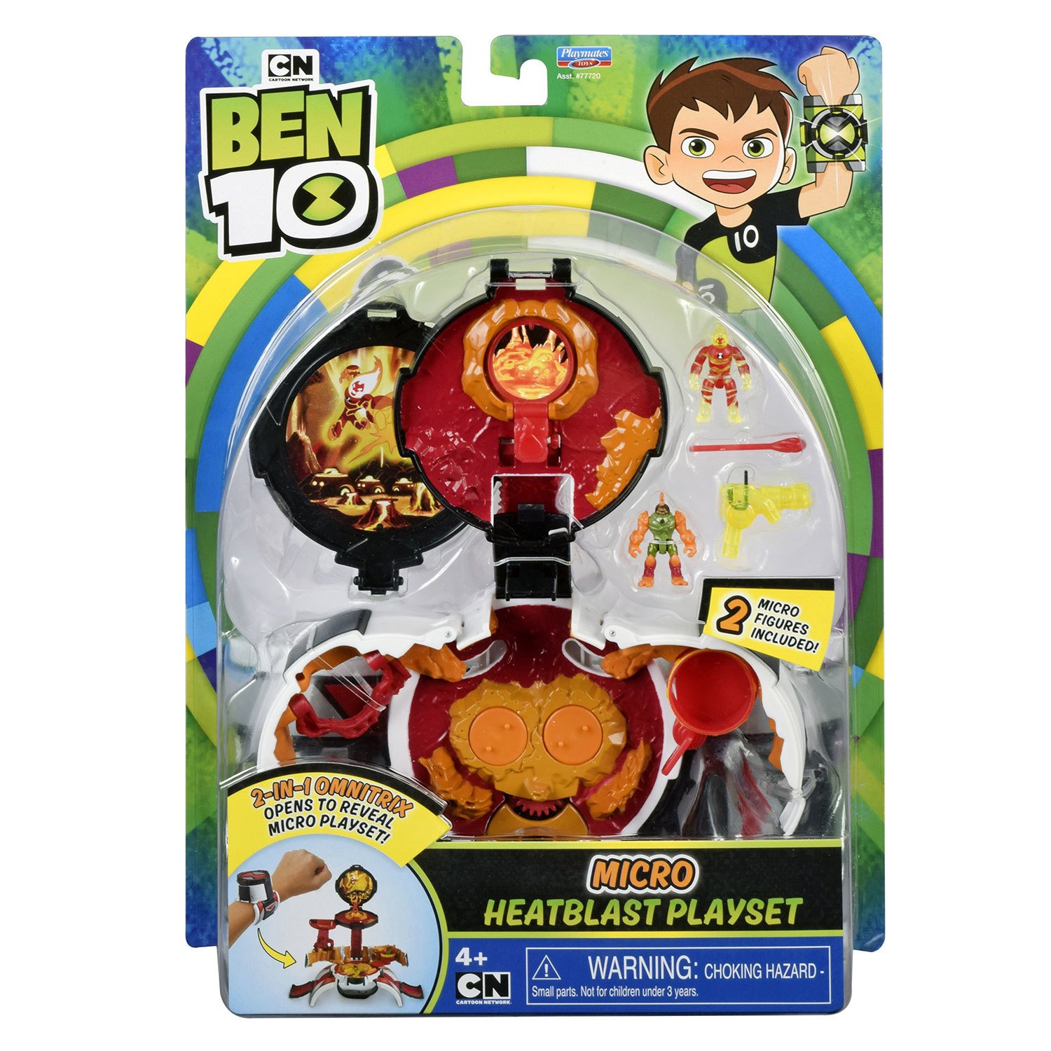 Игровой набор Ben 10 – Микромир. Человек-огонь  